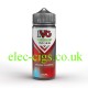 The IVG 100ML Frozen Cherries bottle stands out with deep red hues, icy accents, and sleek, modern design that radiates cool sophistication.