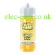 Image shows a bottle of Ruthless E-Liquid 100 ML Loaded Lemon Bar