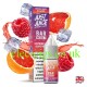 Image shows a box and bottle of Bar Nic-Salt Raspberry & Grapefruit from Just Juice
