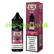 Image shows the bottle and box of the Joker Juice Nic-Salt Vape Kiwi Passionfruit Guava
