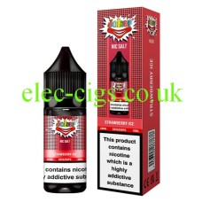 Image shows the bottle and box of the Joker Juice Nic-Salt Vape Strawberry Ice