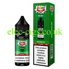 Image shows the bottle and box of the Joker Juice Nic-Salt Vape Watermelon
