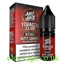 Just Juice Nic-Salt E-Liquid Tobacco Club Nutty Caramel
