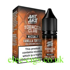Just Juice Nic-Salt E-Liquid Tobacco Club Vanilla Toffee