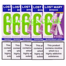 Blackcurrant Apple BM6000 Prefilled Pod + Refill by Lost Mary X 5
