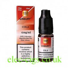 Image shows a bottle and box on a white background of Cola 10 ML E-Liquid by iFresh