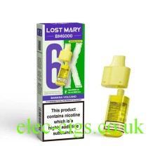 Banana Volcano BM6000 Filled Pod & Refill by Lost Mary X 5