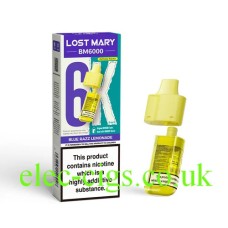 Blue Raspberry BM6000 Prefilled Pod + Refill by Lost Mary