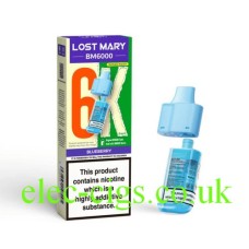 Blueberry BM6000 Prefilled Pod + Refill by Lost Mary 