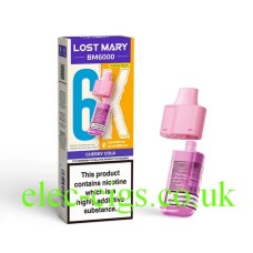 Cherry Cola BM6000 Prefilled Pod + Refill by Lost Mary