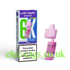 Grape BM6000 Filled Pod & Refill by Lost Mary