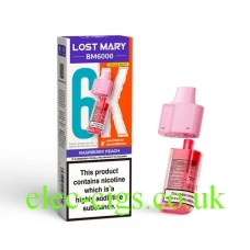 Raspberry Peach BM6000 Prefilled Pod + Refill by Lost Mary