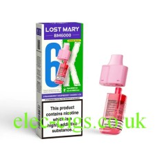 Strawberry Raspberry Cherry Ice BM6000 Filled Pod & Refill by Lost Mary