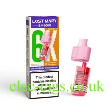Strawberry Watermelon BM6000 Filled Pod & Refill by Lost Mary