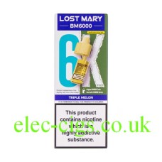 Triple Melon BM6000 Prefilled Pod + Refill by Lost Mary
