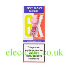 Watermelon Kiwi BM6000 Filled Pod & Refill by Lost Mary