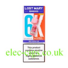 Red Apple Ice BM6000 Filled Pod & Refill by Lost Mary