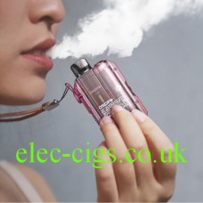 Aspire Gotek X E-Cigarette Kit showing the pink kit being used