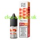 Image shows the bottle and the box containing the Ox Mist 10ML Nicotine Salt E-Liquid Fizzy Cherry