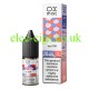 Image shows the bottle and the box containing the Ox Mist 10ML Nicotine Salt E-Liquid Ice Pop