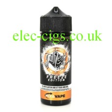 Image shows a bottle of Ruthless E-Liquid 100 ML Freeze Edition Mango Madness