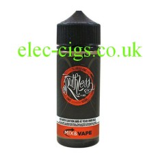 Image shows a bottle of Ruthless E-Liquid 100 ML Slurricane