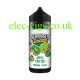Black Bottle with white and green lable containing the Doozy Seriously Donuts E-Liquid 100ML Apple Fritter