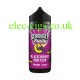 Image of bottle, with predominantly purple label, of the Doozy Seriously Fruity E-Liquid 100ML Blackcurrant Honeydew