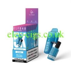 Image shows the outer packaging of the 5 Elfbar AF 5000 Puff  Blue Razz Lemonade