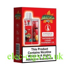 Amazonia Box System Device and 20mg Nicotine Salt Watermelon Cherry Ice