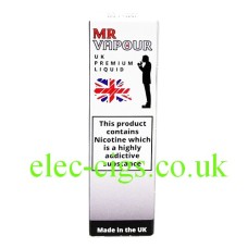 Image shows the box containing the Aniseed 10ML E-Liquid by Mr Vapour
