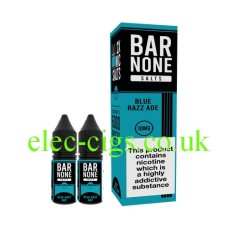 Bar-None Nicotine Salts Blue Razz Ade 10ml x 2