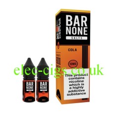 Bar-None Nicotine Salts Cola 10ml x 2