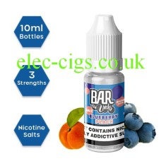 Bar by Uncles Salt E-Liquid Blueberry Peach from only £1.99