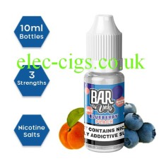 Bar by Uncles Salt E-Liquid Blueberry Peach