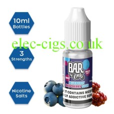 Bar by Uncles Salt E-Liquid Blueberry Raspberry Sour from only £1.99