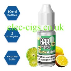 Bar by Uncles Salt E-Liquid Lemon and Lime from only £1.99