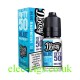 Box and bottle containing the Doozy Fifty-50 E-Liquid Blue Raspberry