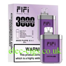 FIFI Crystal 3000 Puff Pod Vaping System Purple