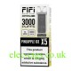 FIFI Crystal 3000 Puff Vaping System Pod Pack (600Puff x 5) Pineapple Ice