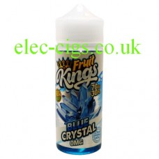 image shows a bottle of Blue Crystal 100ML E-Liquid from the Fruit Kings Range 