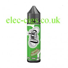 image shows a bottle of Apple Berries 50-50 (VG/PG) E-Liquid 50 ML by Uncles Vapes