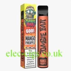 Zombie Blood 600 Puff Disposable Vape E-Cigarette Mango Pineapple
