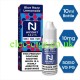 Image shows a box and a bottle of Blue Razz Lemonade Nicotine Salt by Nicohit