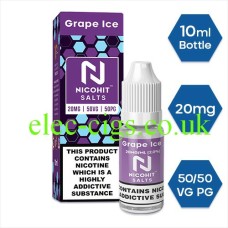 Grape Ice Nicotine Salt by Nicohit from only £2.50