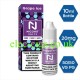 Image shows a box and a bottle of Grape Ice Nicotine Salt by Nicohit