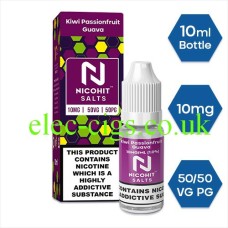 Kiwi Passionfruit Guava Nicotine Salt by Nicohit from only £2.50