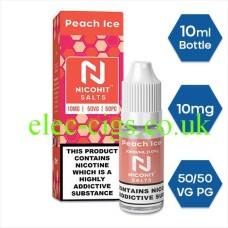 Peach Ice Nicotine Salt by Nicohit from only £2.50