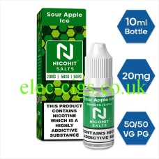 Sour Apple Ice Nicotine Salt by Nicohit from only £2.50