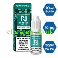Spearmint Ice Nicotine Salt by Nicohit from only £2.50